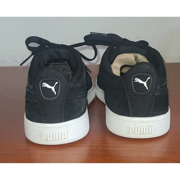 Puma Shoes Kid's 4C Vikky Sneakers Black Girl's Lace-Up - Picture 7 of 10